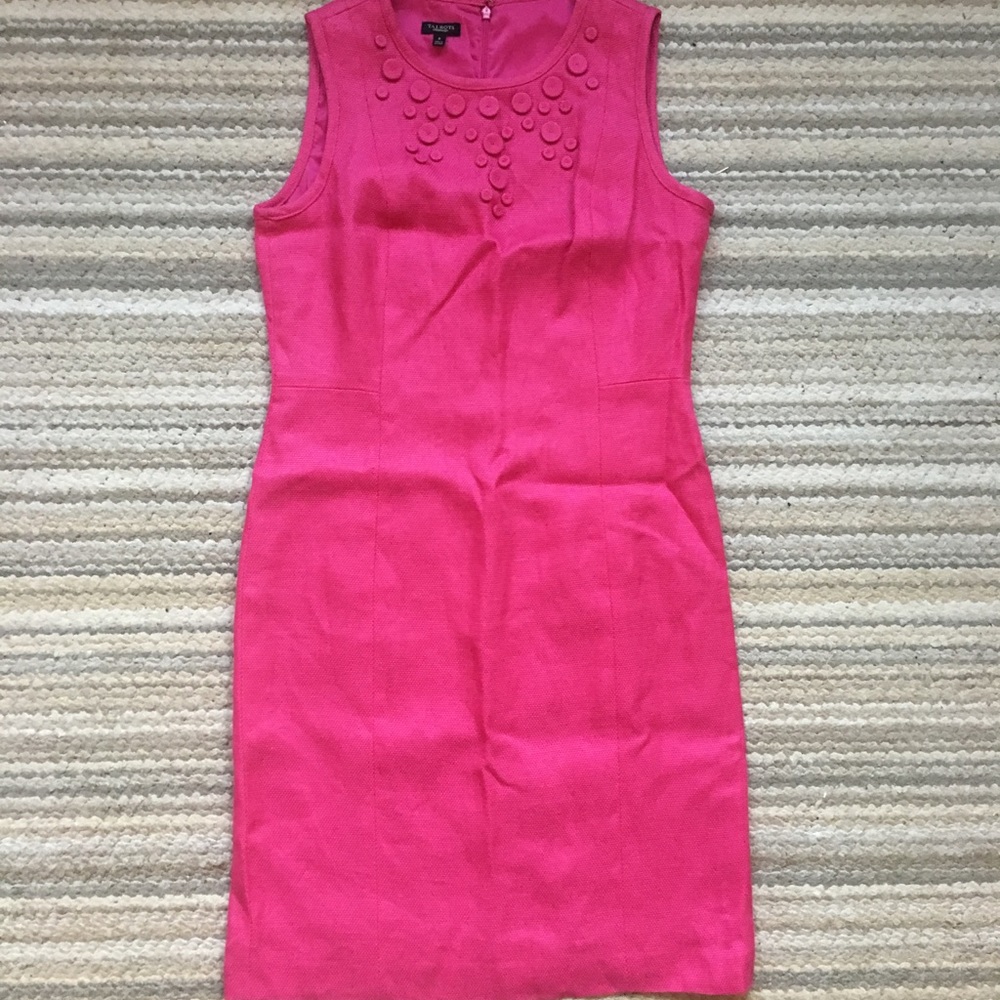 NWOT Talbots Pink Spring Dress. Size 8